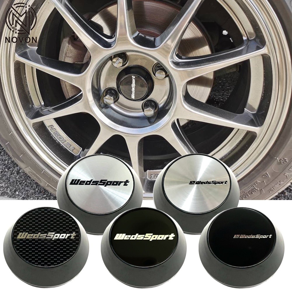 Weds Sport Rim Hub Caps ฝาครอบขอบล้อรถ 1 ชิ้น ขนาด 60/64/65/68/69 มม.