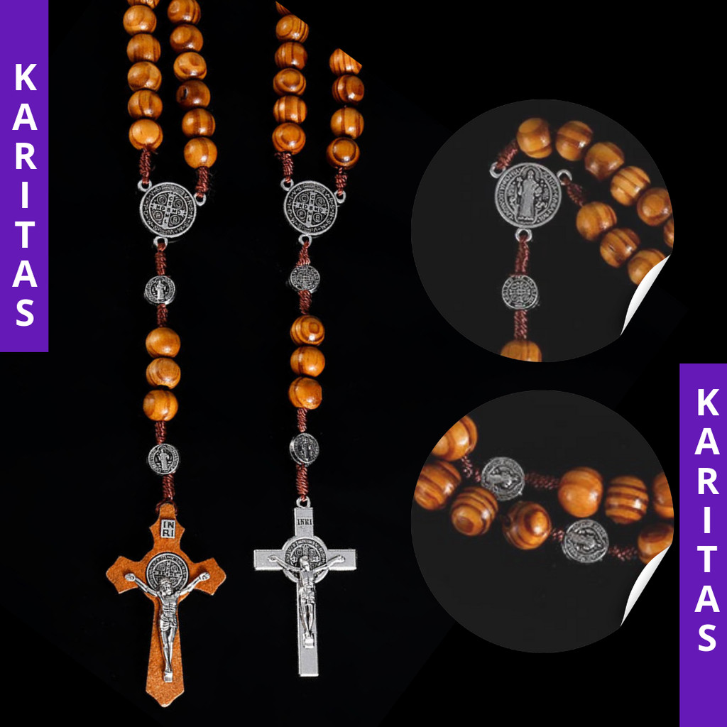 โบเนดิกโรซารี่ (BENEDICTINE) / โบเนดิกโรซารี่ / แคทโฮลิค ROSARY NECKLACE / คอนทาส
