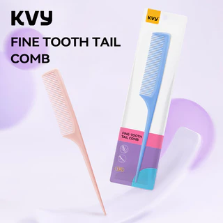 KVY Fine Tooth Tail Comb เควีวาย หวีปลายแหลม (Purple/Blue/Pink)