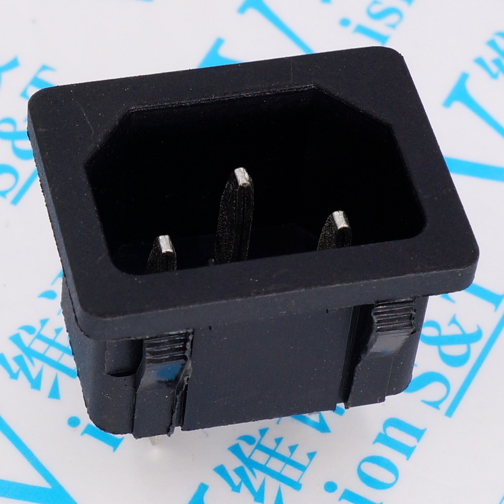 AC-05 3-Pin Buckle Fon Card ตําแหน่งฝัง AC Power Socket 250V 10A