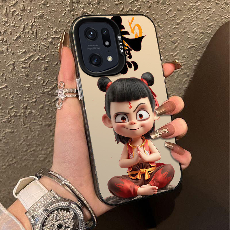 น่ารัก Nezha oppofindx5pro เคสโทรศัพท์ PFEM10 เคสป้องกัน เคสแข็งกันกระแทก 4.23