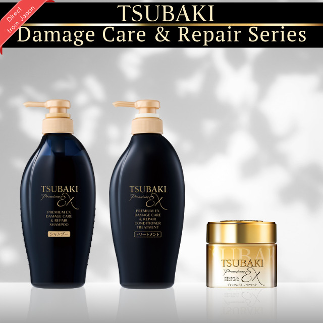 TSUBAKI Premium EX Series, Shampoo/Treatment/Repair Mask/Water, Direct from Japan