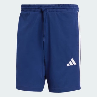 adidas ไลฟ์สไตล์ กางเกงขาสั้นผ้าซิงเกิลเจอร์ซีย์ Essentials 3-Stripes 7 นิ้ว ผู้ชาย สีน้ำเงิน JF3679