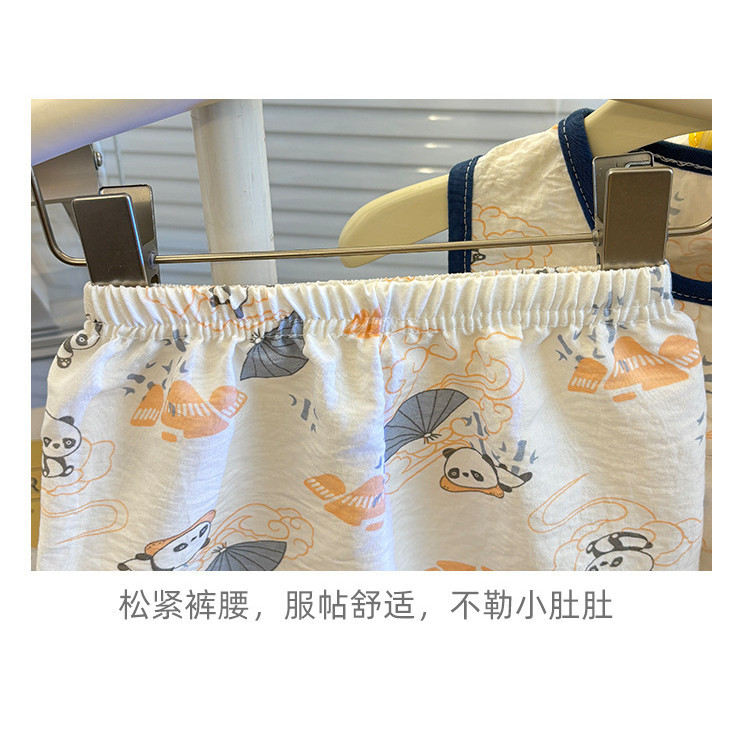 [ซี่] 70-140พร้อมสต็อกเด็กชุดลําลองเสื้อกั๊กการ์ตูนบ้านเสื้อผ้าเด็กระบายอากาศชุดนอนแฟชั่นเด็กเสื้อผ้าอย่างรวดเร็ว ราคา ถูกที่สุด ดีลบีเคเค แกลเลอรีภาพที่ 9