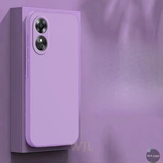 เคส OPPO A17 A17K เคสนิ่มโทรศัพท์มือถือซิลิโคนสีลูกกวาดเรียบง่าย YT