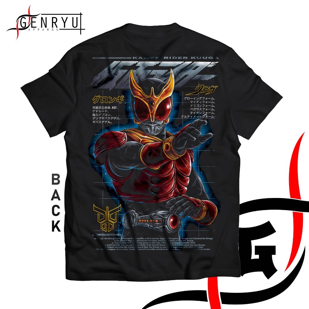 Genryu Kamen Rider Anime Kamen Rider เสื้อยืดผ้าฝ้าย
