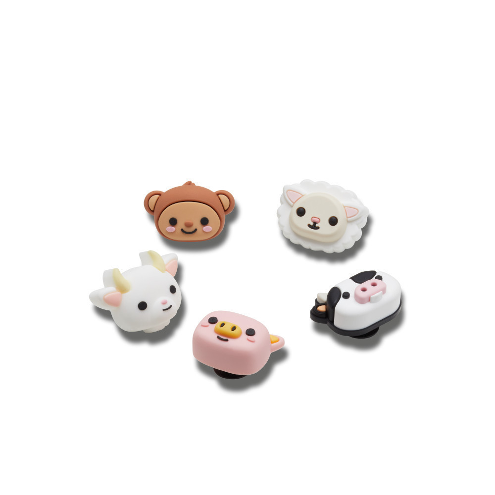 CROCS ตัวติดรองเท้า JIBBITZ™ CUTIE ANIMAL FACES 5 PACK รุ่น 10014554