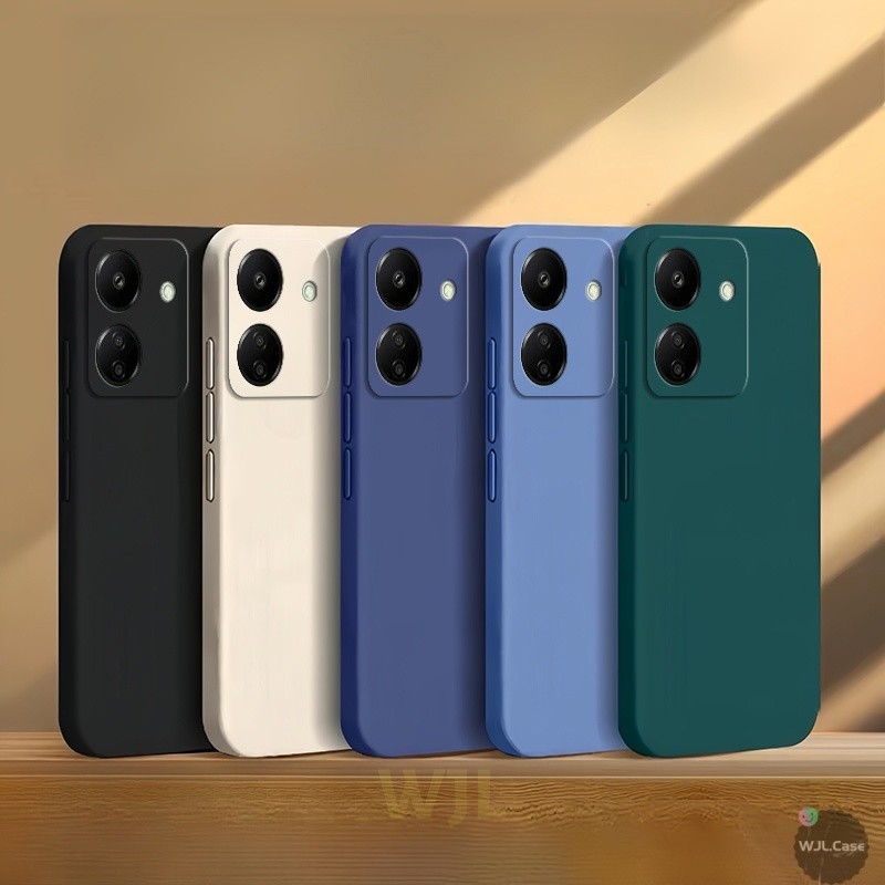 เคส Redmi 13C 4G เคสนิ่มโทรศัพท์มือถือซิลิโคนสีลูกกวาดเรียบง่าย YT