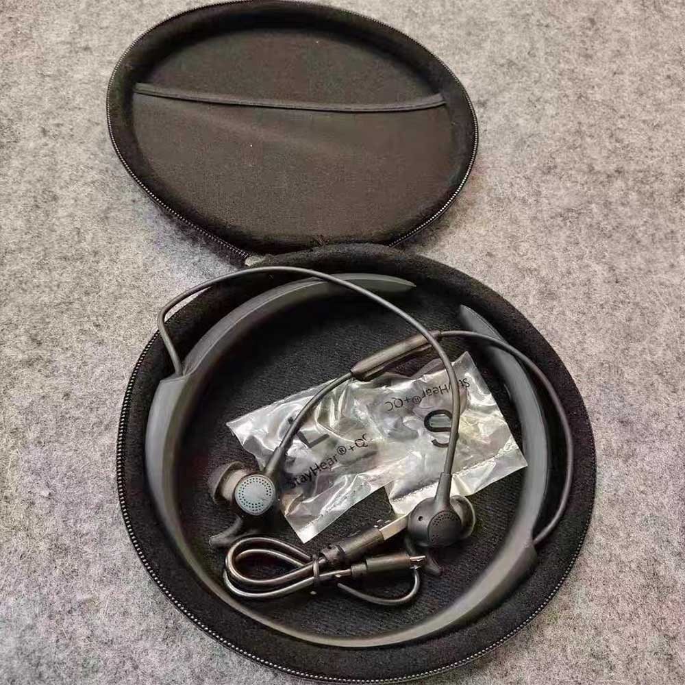 Bose Carrying Round Zipper Case For Bose QuietControl 30 QC30 Headphones - New