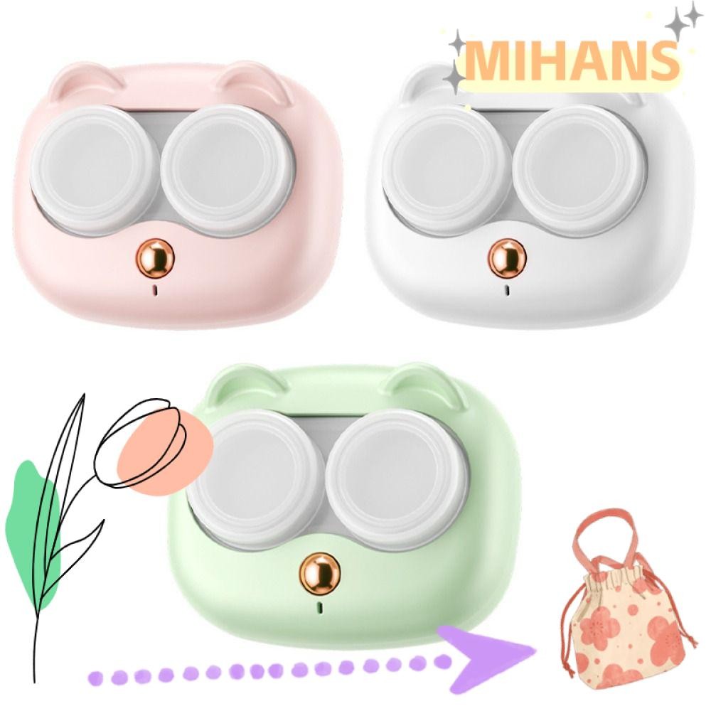 MIH โปรตีนทําความสะอาด|ยูวี ฆ่าเชื้อทําความสะอาดคอนแทคเลนส์อัตโนมัติเต็มรูปแบบพร้อมคอนแทคเลนส์แบบชาร์จ ยูเอสบี อัลตราโซนิกกล่องที่ถอดออกได้