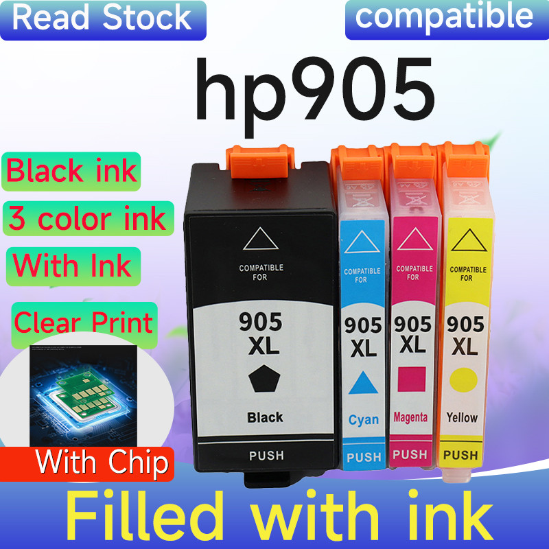 ใช้งานร่วมกับ HP 905 XL hp 905XL hp 909XL หมึก HP905 Officejet 6962 6960 6961 6963 6964 HP 905 hp905