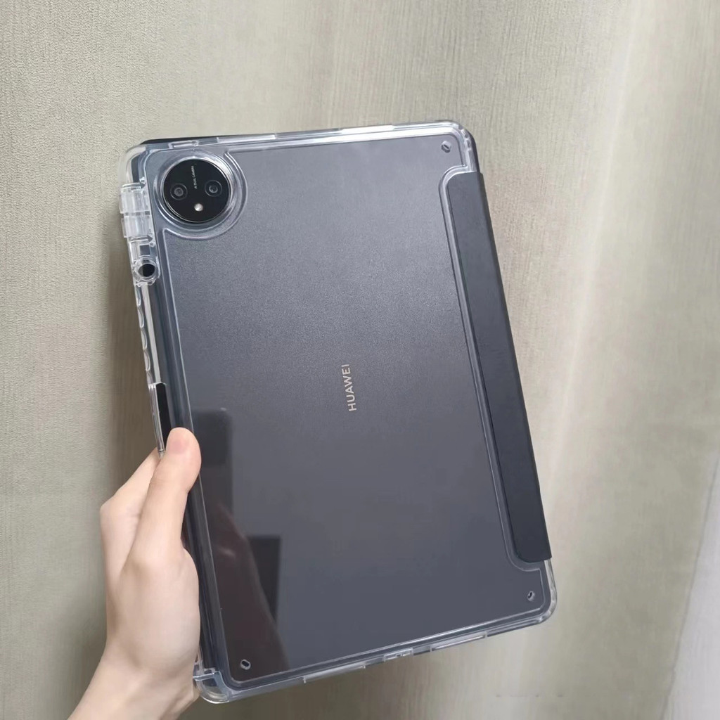 สําหรับ Huawei Matepad Pro 13.2 2025 Pro 12.2 12x PaperMatte Air 12 นิ้ว 2024 กรณีผู้ถือปากกา Trifold หนัง Clear Hard กลับขาตั้ง