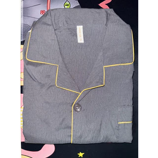 3333-1 B 1-20 SPS ชุดนอนผู้ชาย ชุดนอนแขนสั้นขาสั้นผ้าคอตตอน สีพื้นแต่งขอบสี เนื้อผ้านุ่มลื่นใส่สบาย พร้อมส่งจากดไทย
