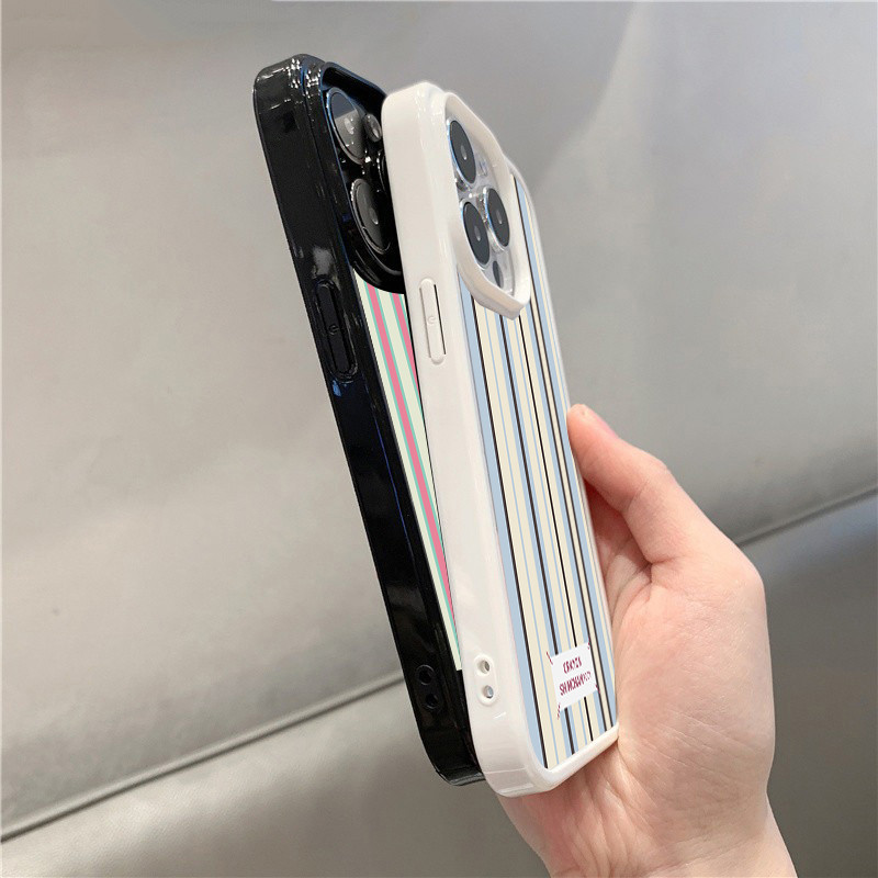 การออกแบบลายที่เรียบง่ายเคสโทรศัพท์สําหรับRedmi 13 14C 12 หมายเหตุ 14 13 12 Pro Plus 11 10 Pro POCO X7 X6 X5 F6 Pro Minimalistสีชมพูสีฟ้าลายกันกระแทกปกอ่อนใส - รูปที่ 5