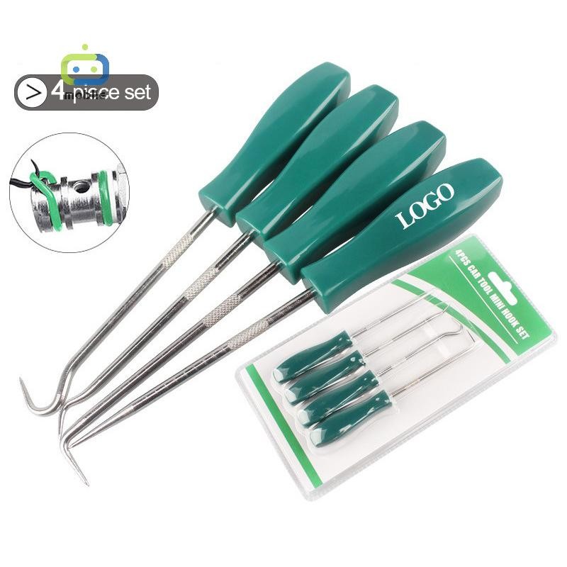 [maygood] 4 ชิ้นรถออโต้ซีลน้ํามันไขควงชุด O-Ring ซีลปะเก็นดึง Remover Pick Hooks ซ่อมรถยนต์เครื่องมือถอดชิ้นส่วน {TH}