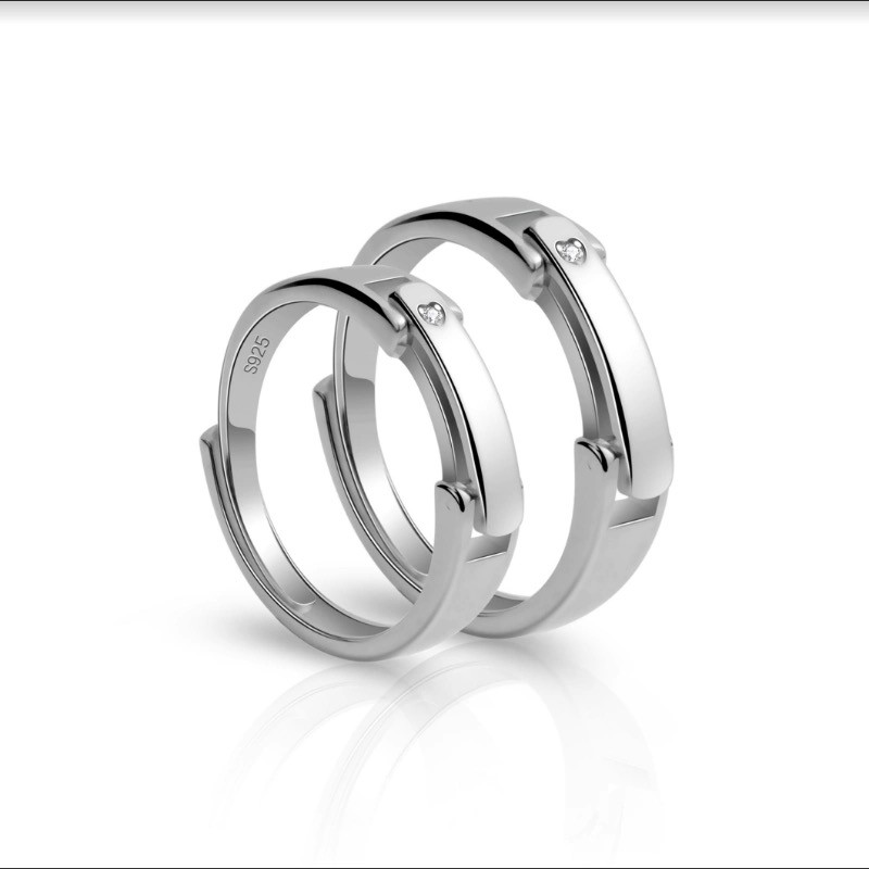 ฉัน แกะสลักชื่อและวันที่ครบรอบ,แหวนคู่ปรับ,กันน้ําและจางหาย,ของขวัญครบรอบที่สมบูรณ์แบบสําหรับเขา & ของเธอ - รูปที่ 7