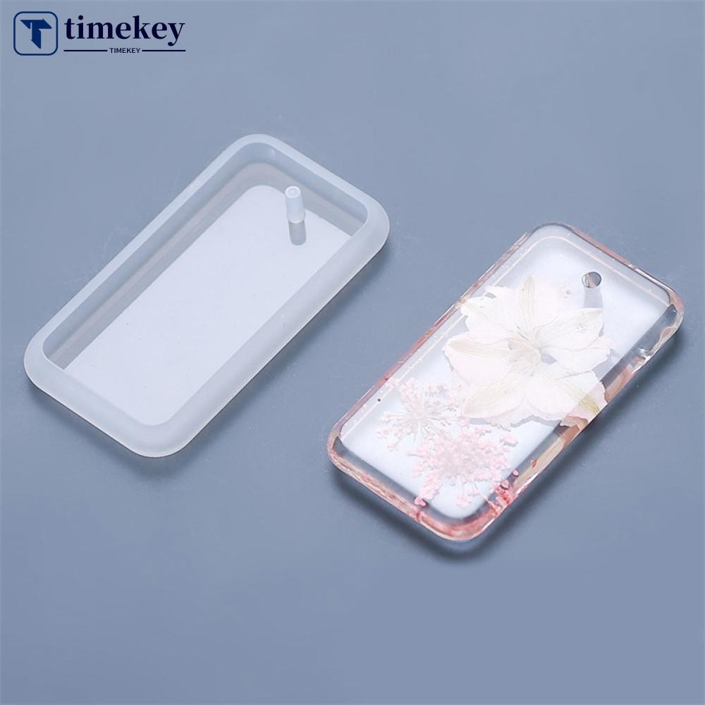 TME 6 ชิ้น/เซ็ต DIY พวงกุญแจอีพ็อกซี่ซิลิโคนแม่พิมพ์เรซิ่นแขวนจี้หัตถกรรม Moulds เครื่องประดับสร้อยค