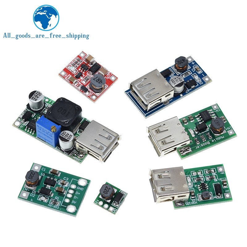 DC-DC Boost โมดูล 0.9-5V ถึง 5V 9V 480MA 600MA 1200MA 2000MA เอาต์พุต USB แรงดันไฟฟ้า Step UP แบตเตอ