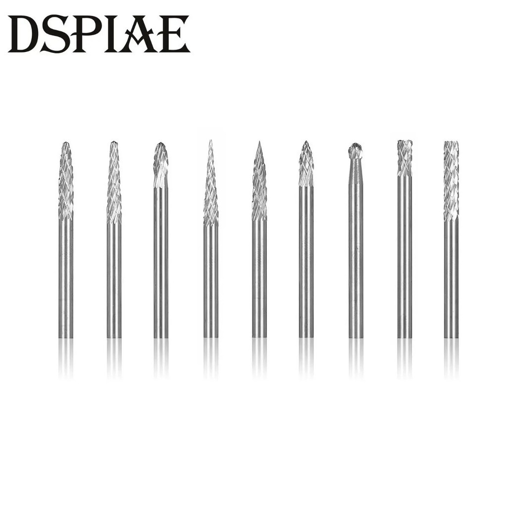 DSPIAE ES-P GH-001 GH-002 GH-003 3mm Tungsten Steel Grinding Head 3PCS/set for cccMilitary Gundam Gu