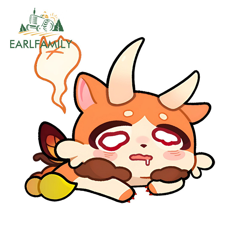 EARLFAMILY HSR Chimera สติกเกอร์รถอารมณ์ขันรถจักรยานยนต์กระจกสเก็ตบอร์ดกันชน Occlusion Scratch ไวนิล