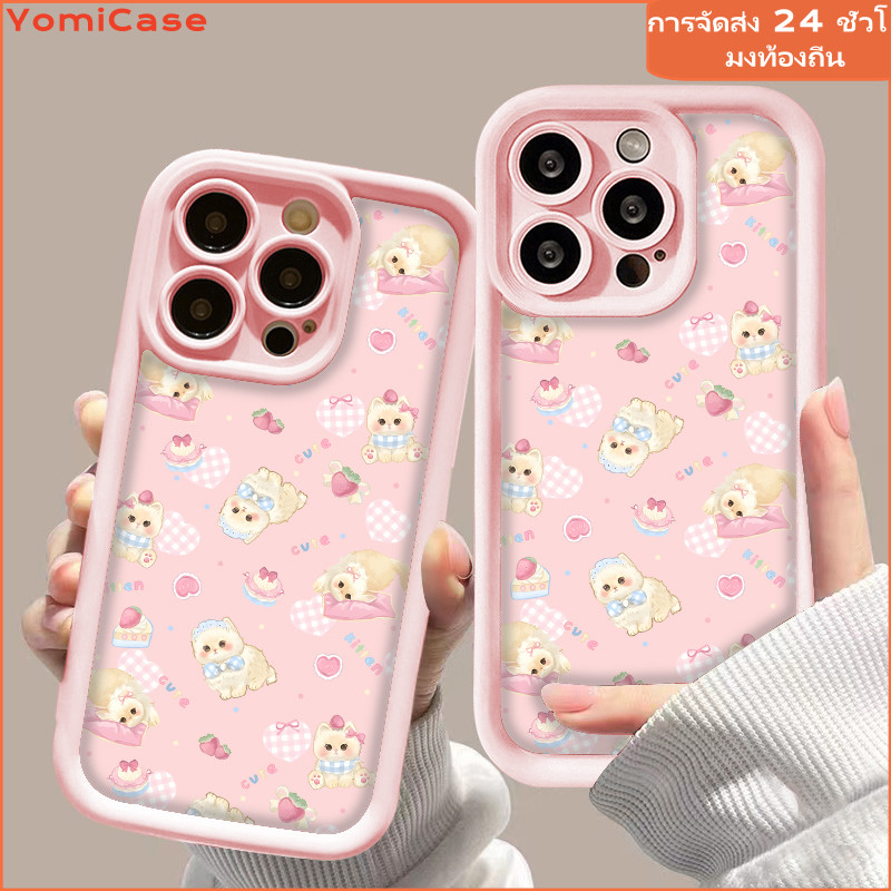 เคสอ่อนกันกระแทก ลูกแมวน่ารัก โอปโปA31 A3s A15 A17 A11 A38 A16 A5s A7 A32 A33 A55 A77 oppoA78 A54 A98 A94 Reno10 Reno8T
