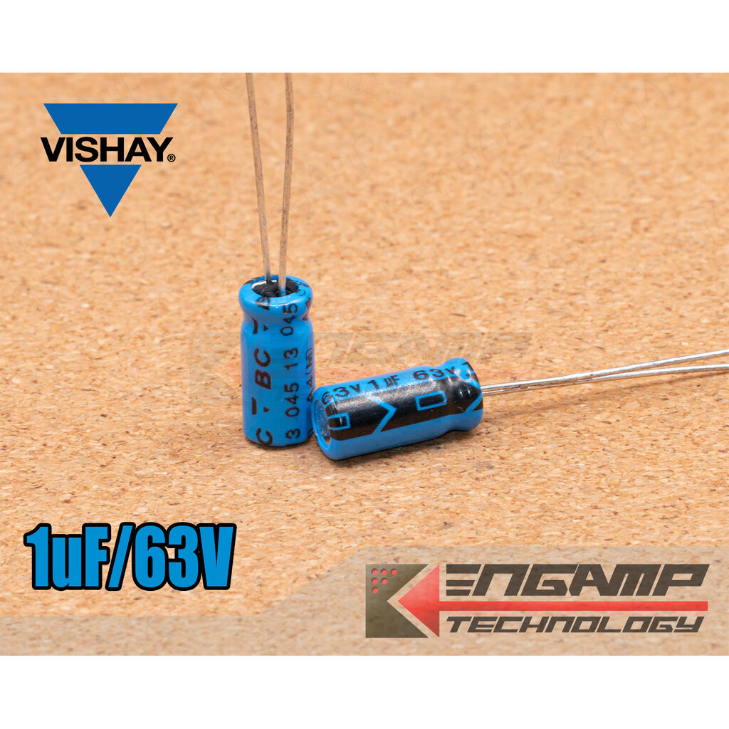 (10ตัว) [E-CAP] 1uF/63 85C VISHAY BC 5x11mm P = 2.5mm