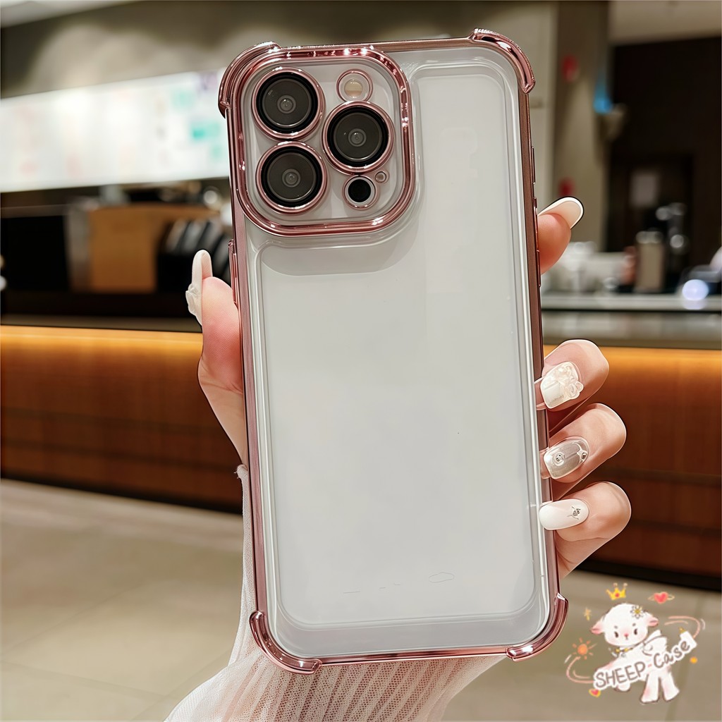 ✨ นี่ยม! ✨ เคสสี่มุมที่ป้องกันการล้ม ระดับสูง บรรยากาศ สําหรับ IPhone16 15 14 13 12 11 7 8 plus Pro Promax X XR XS - รูปที่ 6