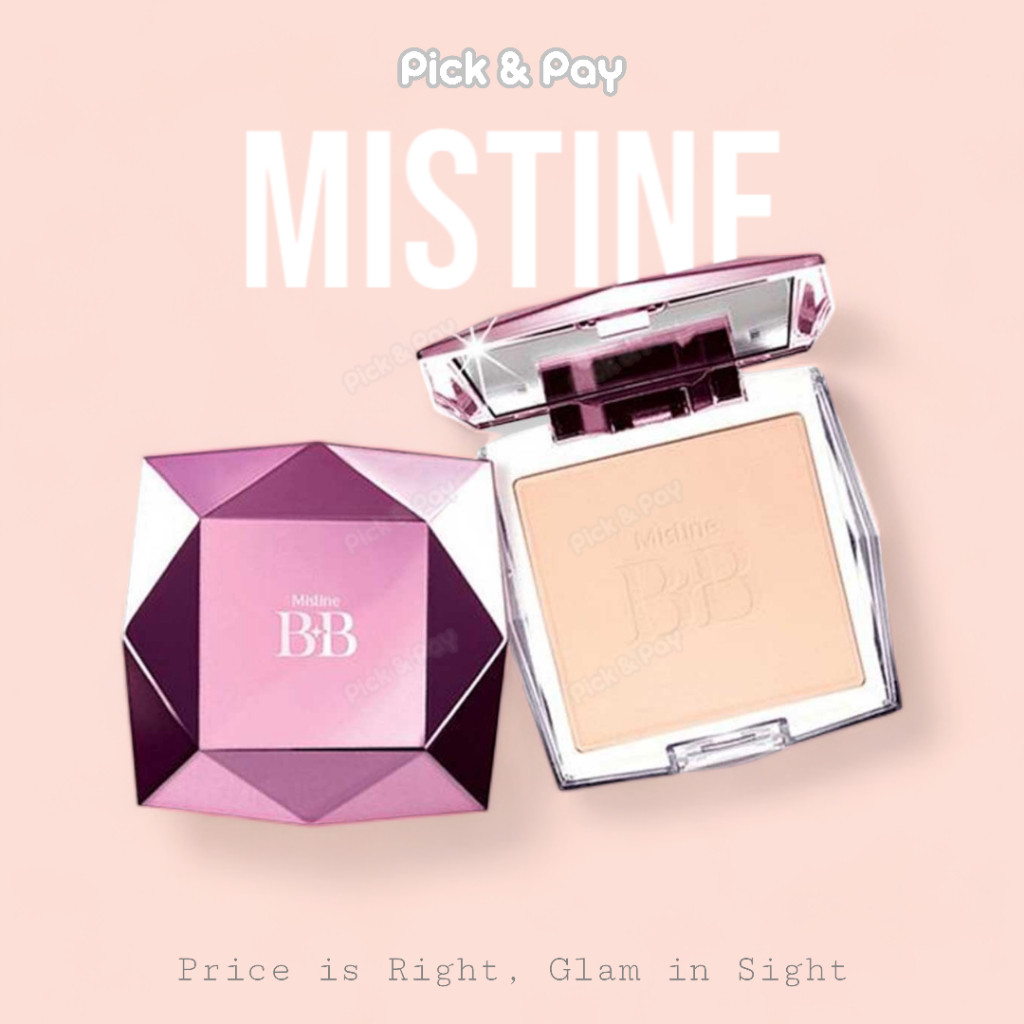 Mistine มิสทิน แป้งพัฟ ผสมรองพื้น นัมเบอร์วัน ไดมอนด์ บีบีBB Diamond Super Powder SPF 25 PA++