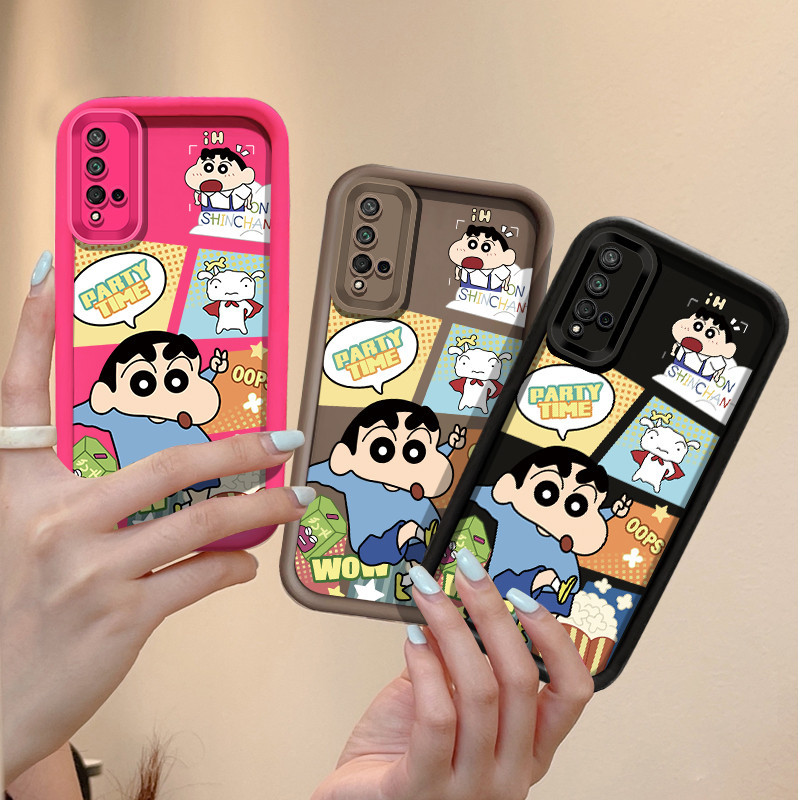 Crayon Shin-chan โทรศัพท์มือถือสําหรับ Honor X9A X9B Nova 5t 6se 7i Huawei P30 P30 Pro P40 Y6P Y7 Y9 Y7A Y9 Prime แฟชั่นการ์ตูนอะนิเมะเคสโทรศัพท์