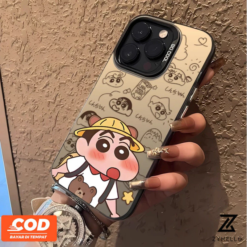 สําหรับ OPPO Reno16F 16Pro 15F 15ProMax 14F 14Pro 13F 13Pro 12F 12Pro 11F 11Pro 10Pro 8T 8Z 7Z 6Z การ์ตูน Shin-chan กันกระแทก TPU โทรศัพท์มือถือ pho