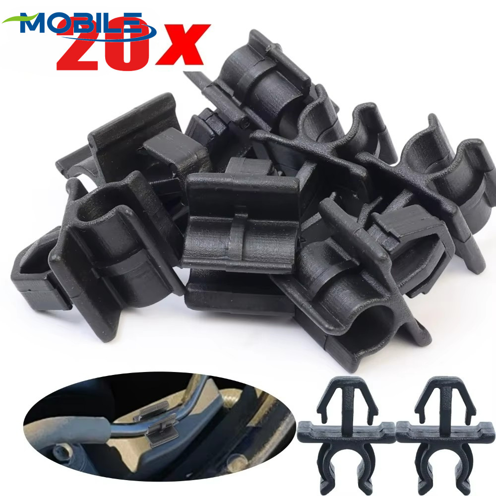 รถ Hood Prop Rod Clip - สีดําพลาสติก Retainer - Hood Bonnet Rod Support Stay Holder - Auto Fasteners ฝาครอบเครื่องยนต์คลิปรองรับ - อุปกรณ์ถอดเปลี่ยนได้