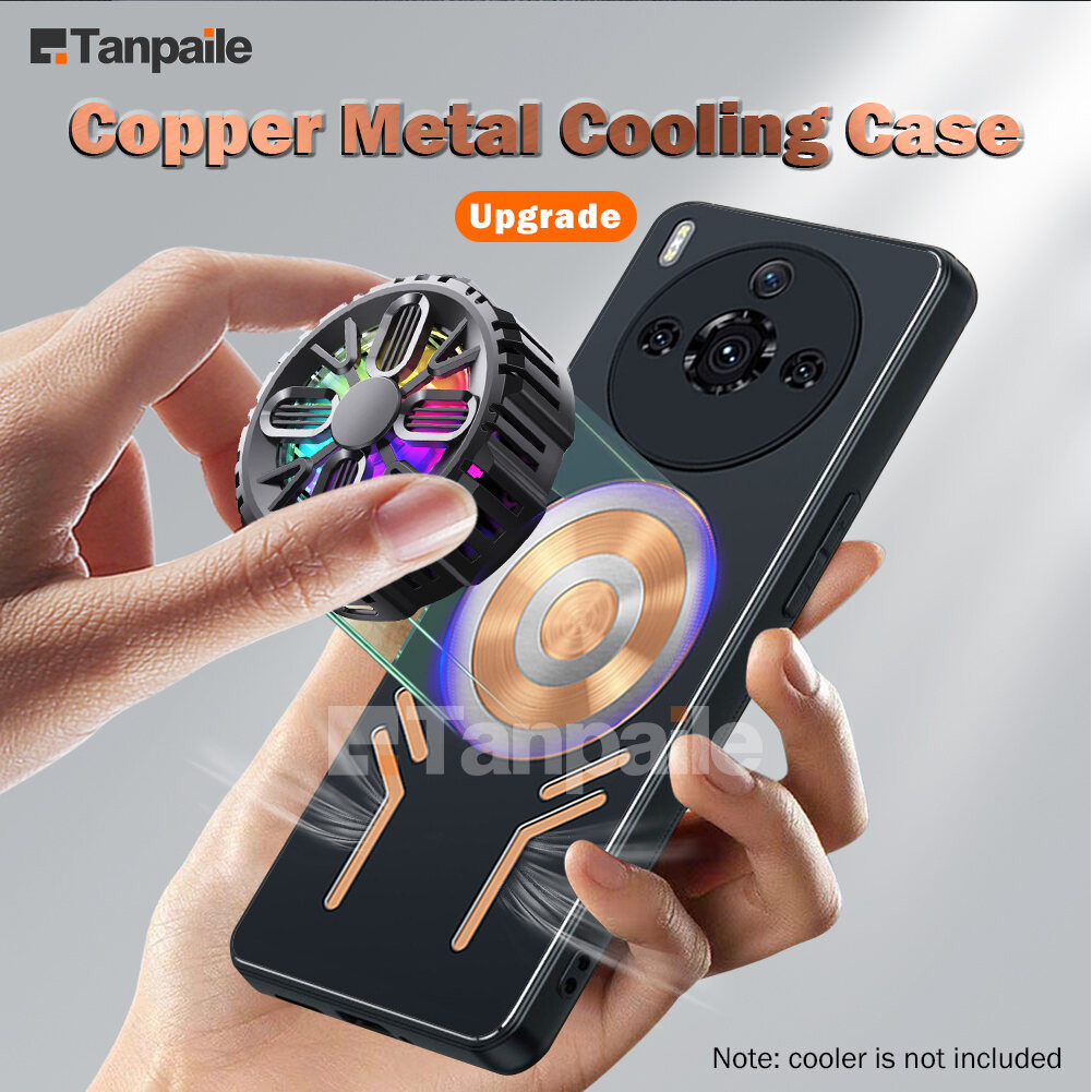 Tanpaile สําหรับ ZTE nubia Z60S Pro Z60 Ultra Leading Z50S Z50 Ultra Z40 ทองแดงโลหะ Cooling Case กัน