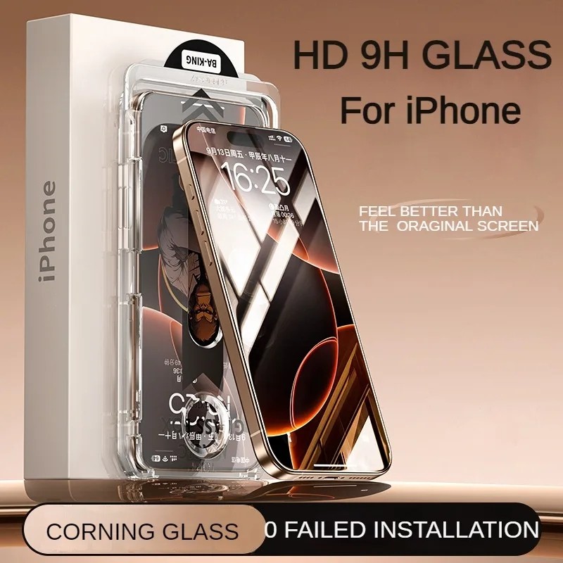 Bkสําหรับiphone 16 15 14 13 12 11 Pro Max Plus XR X Xsป้องกันหน้าจอกระจกนิรภัยครอบคลุมเต็มรูปแบบความเป็นส่วนตัวMatte Antiลายนิ้วมือSpyรังสีติดตั้งง่ายแสงสีม่วง