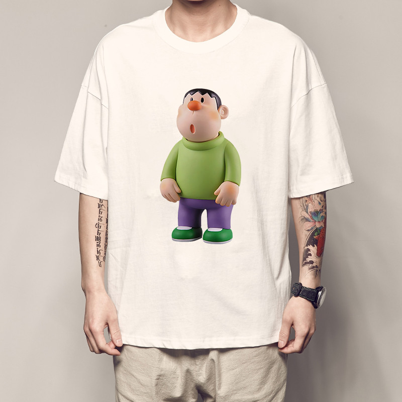 (จัดส่งโดย TH) KITCION End และ Shizuka Couple Dress T-Shirt Nobita Couple แขนสั้น Xiaofu ฉันกำลังเข้