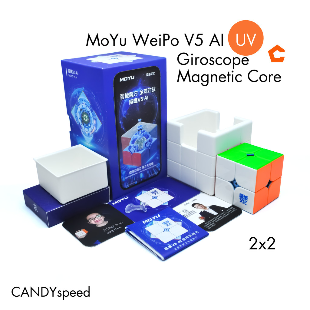 MoYu WeiPo V5 AI Smart 2x2 Cube รูบิค 2x2 ต่อแอพได้ | By CANDYspeed