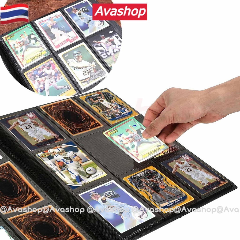 ส่งจากไทย แฟ้มคาด 4,9 ช่อง ใส่การ์ด สะสมการ์ด จุการ์ด 160/360ใบ แฟ้มการ์ด