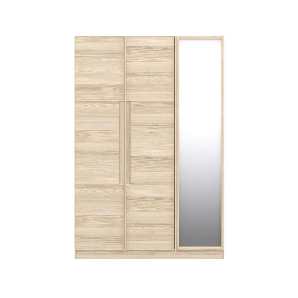 Koncept Furniture ตู้เสื้อผ้าบานเปิด รุ่น Hakone สีไม้อ่อน (134x57x200 ซม.) แบรนด์ KONCEPT FURNITURE
