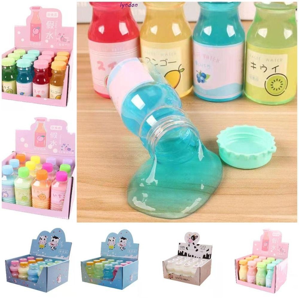 Lyndon คริสตัลหอม Slime, Clear Slime Non-Sticky Clear Slime Kit, Soft Jelly Clay Pure น้ําปลอมนุ่มโปร่งใส DIY Fluffy Slime ของเล่นเด็กของขวัญ