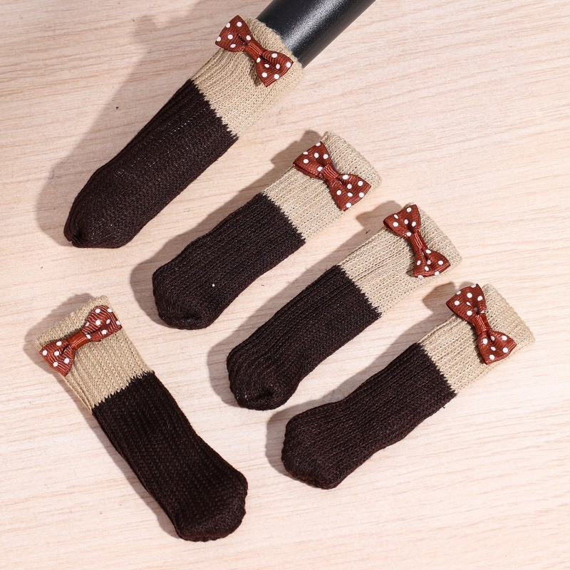 [3-5 วันมาถึง] ผีเสื้อผูกเก้าอี้ขาฝาครอบป้องกัน-กันลื่นป้องกันรอยขีดข่วนป้องกันเสียงรบกวน-โซฟาฟุตกรณี-ถักขาโต๊ะแขน-เฟอร์นิเจอร์ขาป้องกัน-ตกแต่งบ้าน - รูปที่ 4