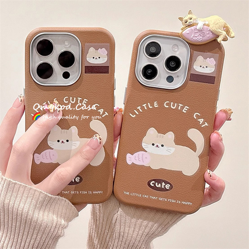 3dตุ๊กตาปลอกสําหรับoppo A3s A7 A31 A5 A92A53 A95 A94 A93 A16k A15 A16 A38 A57 A98 A76 A78 A79 A60 เคสโทรศัพท์INSเกาหลีกันกระแทกแมวน้อยน่ารักการ์ตูนAnti Drop