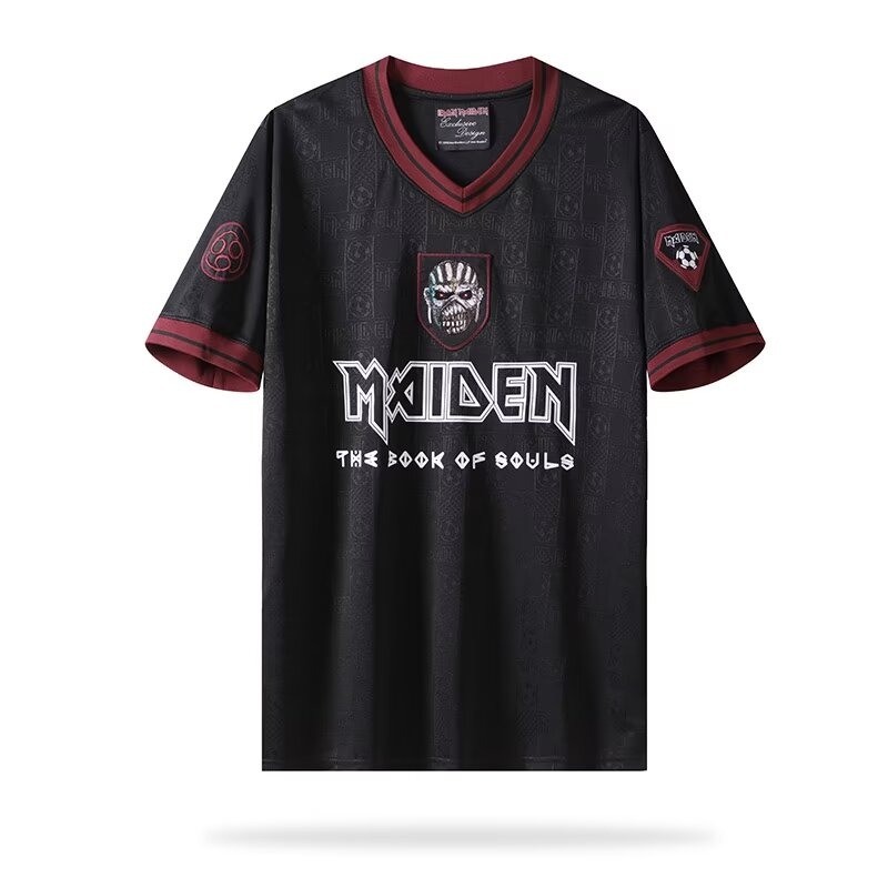 2016 Iron Lady Black Vintage Soccer Jersey Quick Dry Sports Soccer Jersey AAA