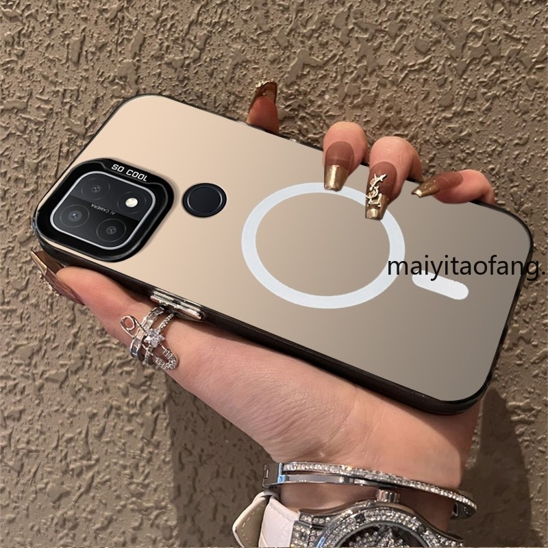 ปลอกoppo a15 oppo a15s a35 เคสโทรศัพท์เคสแข็งTPUเคสโทรศัพท์กันกระแทกแบบแข็งดีไซน์ใหม่ความงามไร้สายแม่เหล็กCYBSWX01