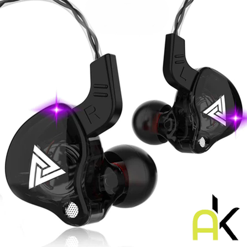 AK QKZ หูฟัง AK6 Earphone Sport Earbuds Stereo หูฟังอินเอียร์ ระดับเสียง HI-FI ไมค์เพิ่ม/ลดเสียงเบสแ
