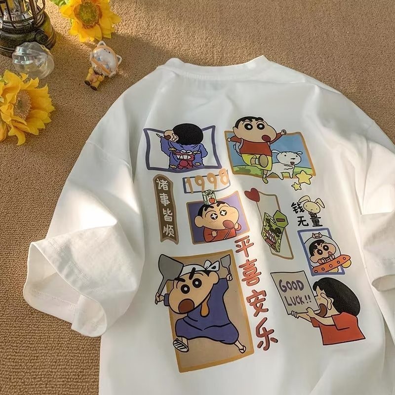 【ส่งจากไทย】เสื้อยืดฤดูร้อนสไตล์อินสไตล์เกาหลี เสื้อยืดแฟชั่น สวมใส่สบาย พิมพ์ลายดิจิตอล ผู้หญิง Clothing Tshirt