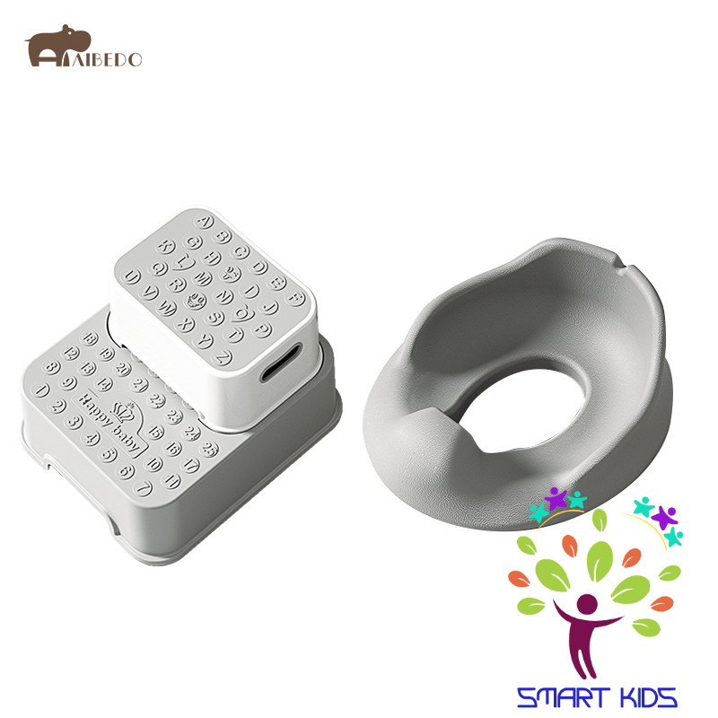 Aibedo กระโถน ที่รองชักโครกเด็ก (สีเทา)