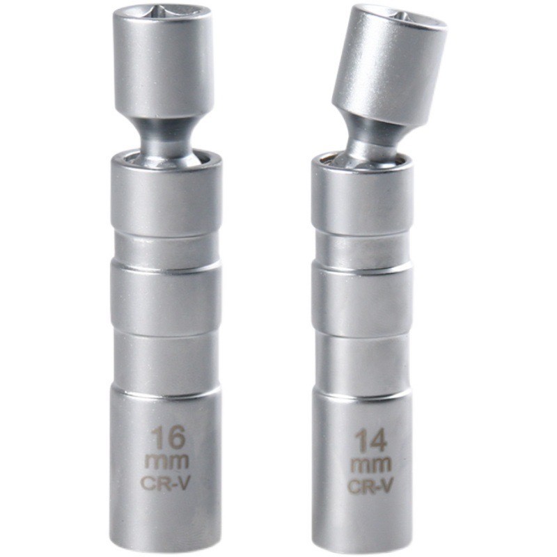 บล็อกหัวเทียน ลูกบล็อก ถอดหัวเทียน ข้ออ่อน พร้อมแม่เหล็ก 3/8 ขนาด 14mm 16mm