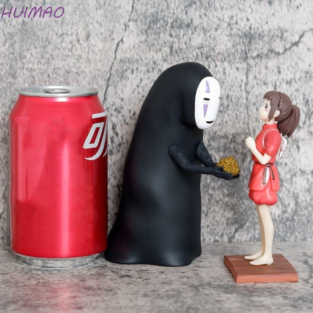 Huimao Spirited Away รูป,เครื่องประดับน่ารักของเล่น Faceless Man รูปปั้น, รถเดสก์ท็อปตกแต่งการ์ตูนอะนิเมะพันและ Chihiro คอลเลกชันรูป