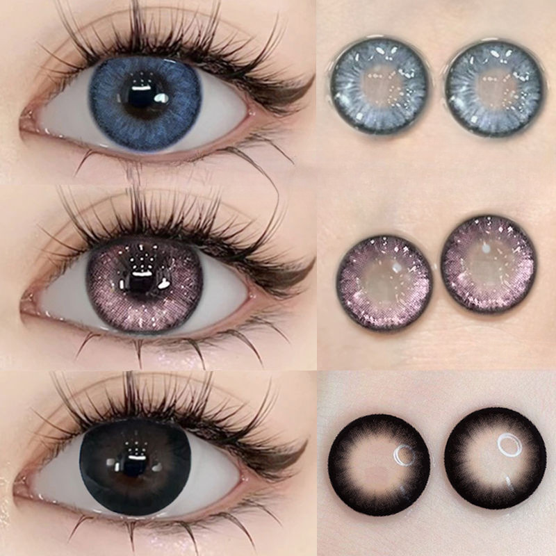 （COD）【-100~-600】🌈คอนแทคเลนส์สี 1 คู่ 🌈คอนแทคเลนส์สายตาสั้น  คอนแทคเลนส์ คอนเทค เลนส์ คอนแทคเลนส์ bro