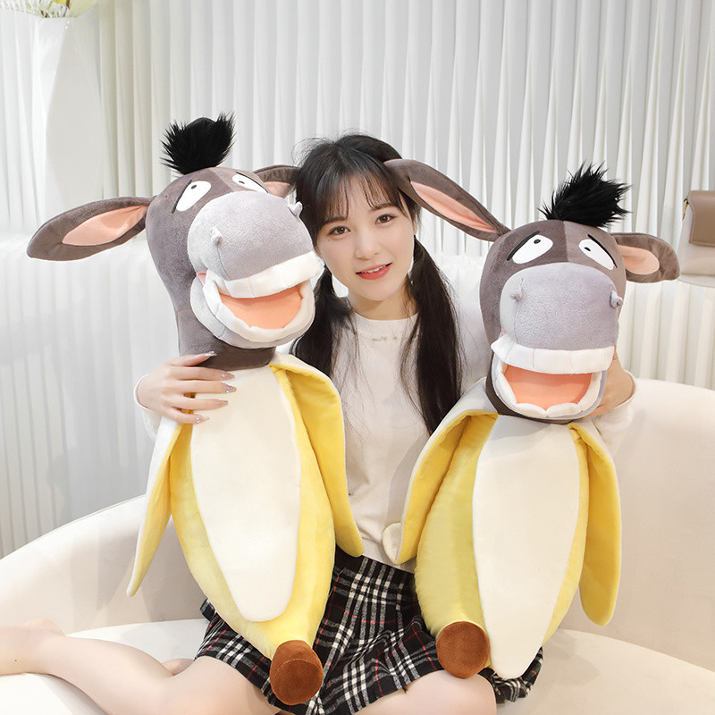 Influencer กลิ่นหอม Burnt Donkey ตุ๊กตากล้วย Donkey ตุ๊กตา Creative ตลก Donkey หมอนตุ๊กตากล้วย Donkey ของเล่นตุ๊กตาแฟนของขวัญ