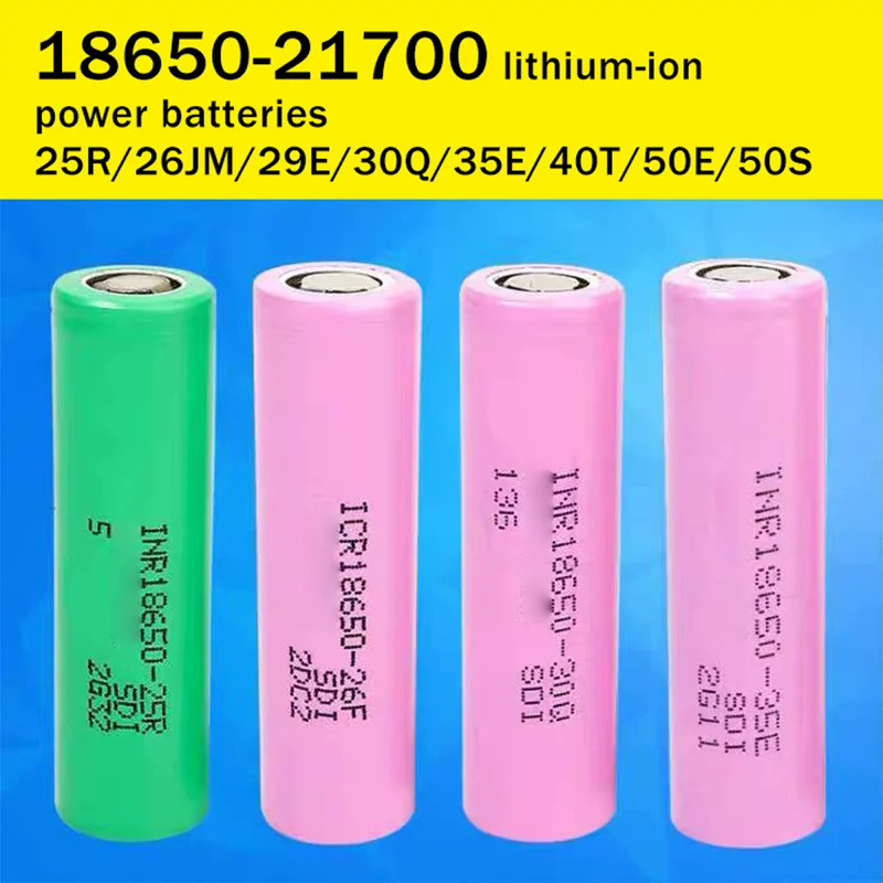 18650 Battery for San Sung 3.7V Rechargeable Battery 2500Mah to 5000Mah 25R 26Jm 30Q 35E 40t 50E 50S